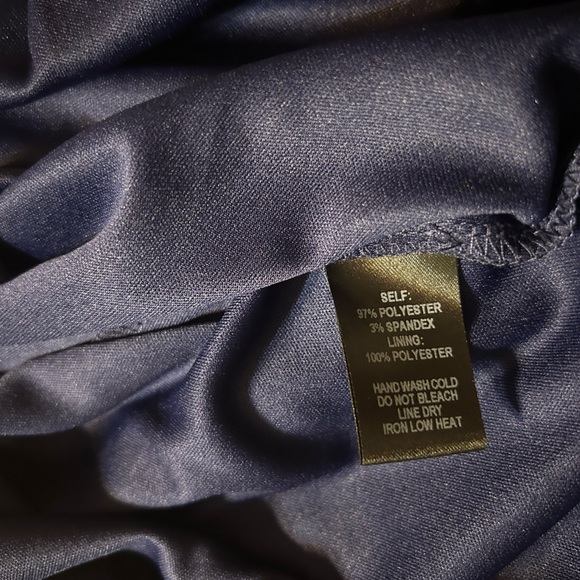 Lulu's Zealous Love Elegant Navy Blue Tie Front Midi Dress - Picture 8 of 10